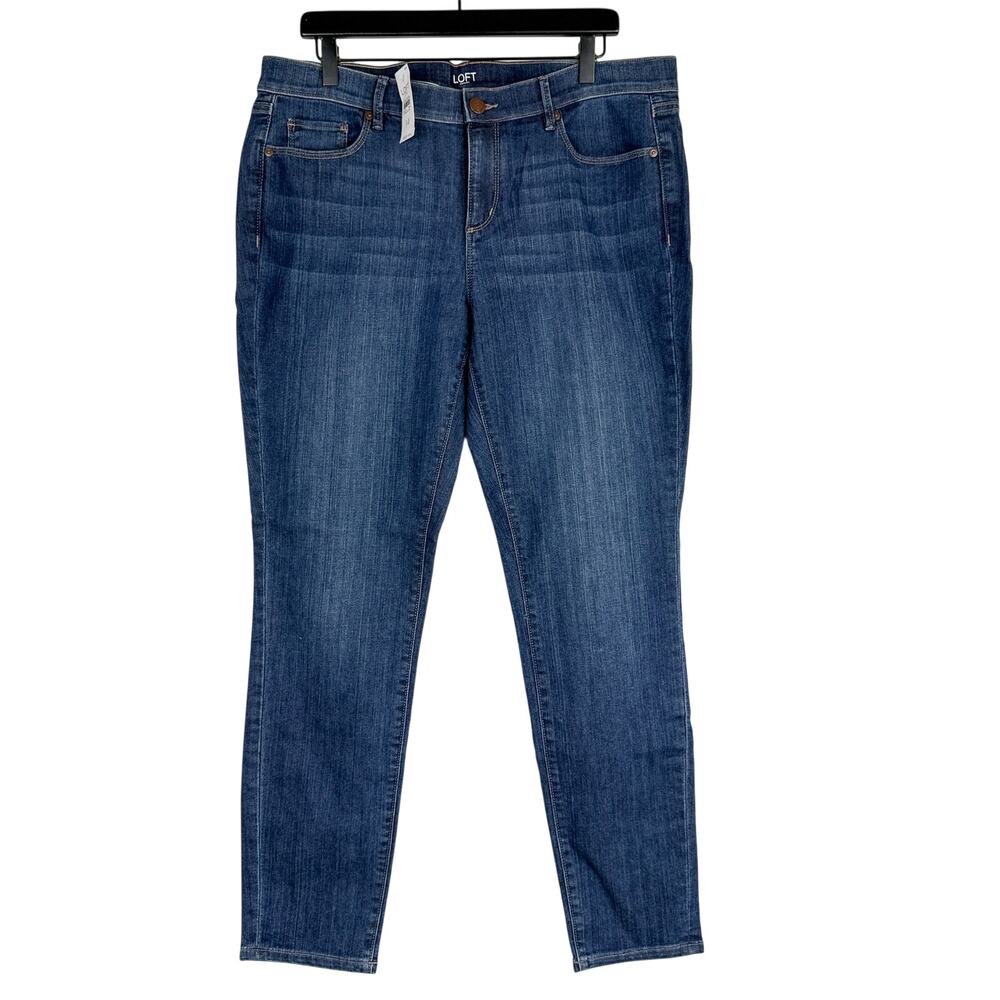New LOFT Modern Skinny High Rise Jeans - 14 Plus